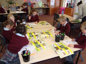 Guided reading follow up activity- Writing facts about animals